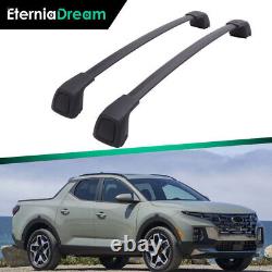 2 PCS Cross Bars Fit for Hyundai Santa Cruz 2022-2023 Black Luggage Roof Racks