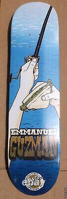 2011 Santa Cruz Emmanuel Guzman Addict Series Skateboard Deck Rare