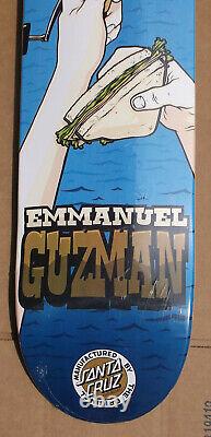 2011 Santa Cruz Emmanuel Guzman Addict Series Skateboard Deck Rare