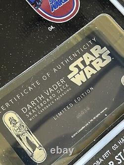 2014 Original Set Of 4 MISPRINT (error) Santa Cruz Star Wars Series Skateboards