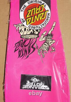2014 Santa Cruz Salba Tiger Pink Dip Reissue Skateboard Deck Phillips Rare
