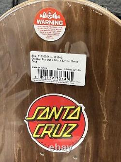 2021 NEW Santa Cruz Pro Series ERIC DRESSEN'Pup' Brown Reissue Skateboard Deck