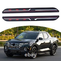 2Pc Running Board Side Step Nerf Bar Pedal for Hyundai Santa Cruz 2022 2023 2024