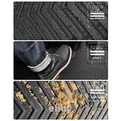 3pcs Tpe Rubber Floor Mats 2 Row Liner All Weather For Hyundai Santa Cruz 22-23
