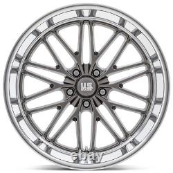 4-New 20 US Mags U139 Santa Cruz Wheels 20x8.5 5x4.75/5x120.65 6 Arthracite Rim