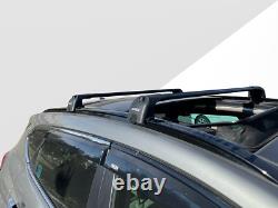 BRACK Roof Rack Luggage Carrier Cross Bars For Hyundai Santa Cruz 2022 Black