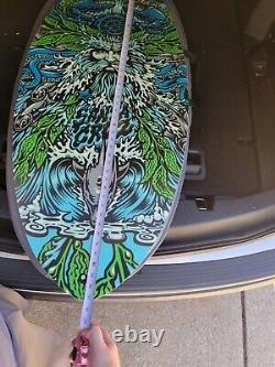 Brand New Santa Cruz Skimboard rare with carying case. Santa cruz skateboard