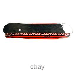 Burton Snowskate Santa Cruz Dressen Deck (New Deck) Blk/Rd/Gry w Leash 9.25x32