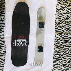 Burton Snowskate Santa Cruz Dressen Deck (New Deck) Blk/Rd/Gry w Leash 9.25x32