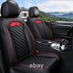 Car Seat Covers for Hyundai Santa Cruz 5 Seats PU Leather Cushion Covers Black