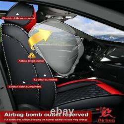 Car Seat Covers for Hyundai Santa Cruz 5 Seats PU Leather Cushion Covers Black