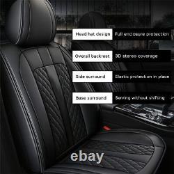 Car Seat Covers for Hyundai Santa Cruz Sonata Front Seat Covers PU Leather Black