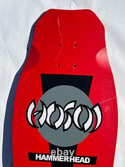 Christian Hosoi Hammerhead Skateboard Deck Reissue Red Santa Cruz