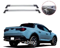 Crossbars Fits Hyunda-i Santa Cruz 2022 with Factory Flush Roof Rails SILVER