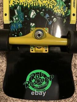 Custom Complete Santa Cruz Rob Roskopp Target 4 Skateboard Deck Reissue Black