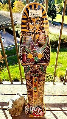 DOUBLE SIDED Rare Santa Cruz Egyptian Pharaoh Mummy Skateboard Deck Jim Phillips