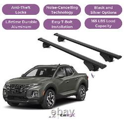 ERKUL Roof Rack Cross Bars for Hyundai Santa Cruz 2022-2025 Black