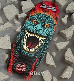 EXTREMELY RARE Santa Cruz Godzilla Destroyer Skateboard Deck 11 x 32- IN HAND