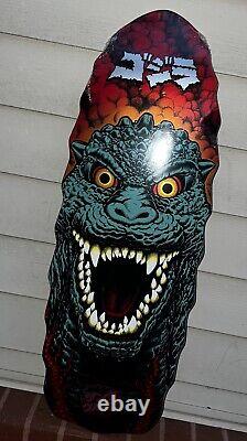 EXTREMELY RARE Santa Cruz Godzilla Destroyer Skateboard Deck 11 x 32- IN HAND