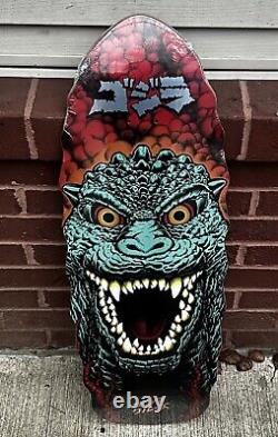 EXTREMELY RARE Santa Cruz Godzilla Destroyer Skateboard Deck 11 x 32- IN HAND