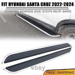 Fixed Running Board Fits for Hyundai Santa Cruz 2022-2024 Side Steps Nerf Bars