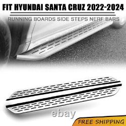 Fixed Running Board Fits for Hyundai Santa Cruz 2022-2024 Side Steps Nerf Bars