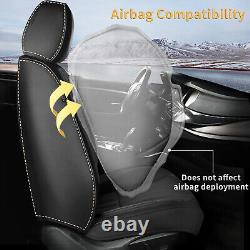 For HYUNDAI Santa Cruz 2022-2024 Car Seat Cover PU Leather Front+Rear Protector