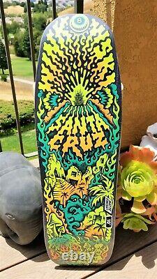 GLOW in the DARK Erick Winkowski Volcano Shaped 10 Santa Cruz Skateboard Deck