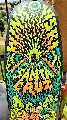 GLOW in the DARK Erick Winkowski Volcano Shaped 10 Santa Cruz Skateboard Deck