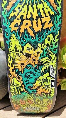 GLOW in the DARK Erick Winkowski Volcano Shaped 10 Santa Cruz Skateboard Deck