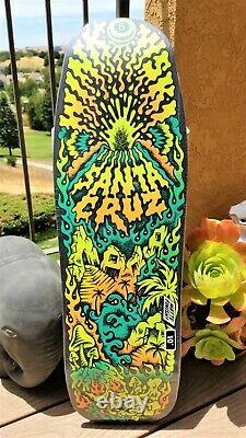 GLOW in the DARK Erick Winkowski Volcano Shaped 10 Santa Cruz Skateboard Deck