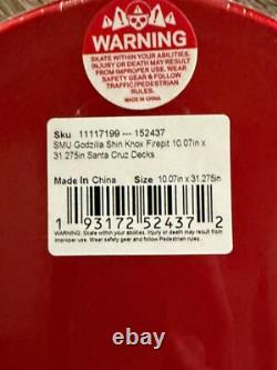 Godzilla x Santa Cruz SHIN KNOX FIREPIT 10.07 metallic red online exclusive