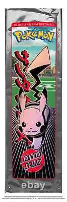 IN HAND RARE Santa Cruz X Pokémon Skateboard Deck 8 Blind Bag BRAND NEW