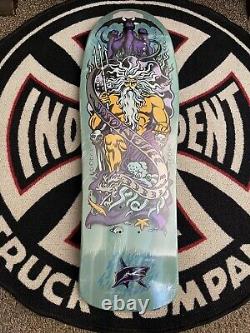 Jason Jessee Santa Cruz 30th Anniversary Bat Neptune Aqua Prism Reissue Deck