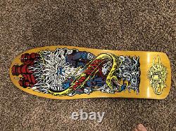 Jason Jessee Santa Cruz Neptune Reissue Skateboard Deck Yellow Stain