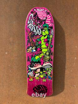 Jeff Grosso C&D Santa Cruz Skateboard Deck Pink Alice in Wonderland