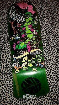Jeff Grosso Skateboard Deck Santa Cruz Ap/100 Cease & D Rare Alice In Wonderland