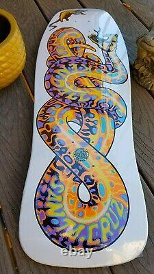 Jeff Kendall Snake White Pastel Reissue Santa Cruz Skateboard Deck Jim Phillips