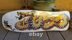 Jeff Kendall Snake White Pastel Reissue Santa Cruz Skateboard Deck Jim Phillips