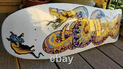 Jeff Kendall Snake White Pastel Reissue Santa Cruz Skateboard Deck Jim Phillips