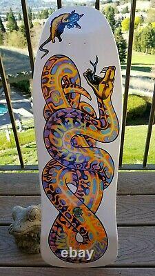 Jeff Kendall Snake White Pastel Reissue Santa Cruz Skateboard Deck Jim Phillips