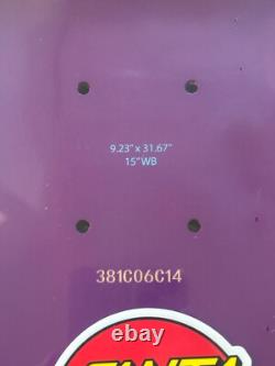 Keith Meek PINSTRIPE SLASHER Santa Cruz Skateboards flake 9.23