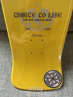 Keith Meek Slasher Santa Cruz Skateboard Deck Rare Sealed Yellow Thirty To Life