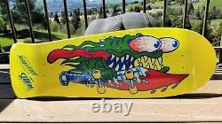 Keith Meek Slasher Yellow Dip Reissue Santa Cruz Old School Skateboard Deck