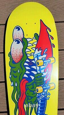 Keith Meek Slasher Yellow Dip Reissue Santa Cruz Old School Skateboard Deck