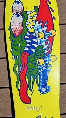 Keith Meek Slasher Yellow Dip Reissue Santa Cruz Old School Skateboard Deck