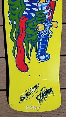 Keith Meek Slasher Yellow Dip Reissue Santa Cruz Old School Skateboard Deck