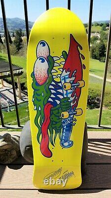 Keith Meek Slasher Yellow Dip Reissue Santa Cruz Old School Skateboard Deck