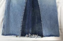 Khaite Nwt $480 Two-tone Magdalena Denim Skirt In Santa Cruz (current!) 26