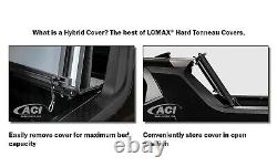 LoMax Stance Tonneau Cover for 22-23 Hyundai Santa Cruz Bed Black Urethane